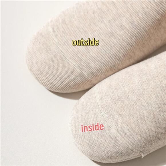 6 Pairs Womens Crew Socks Soft Cotton Boot Socks Size 6-9 9-11 Above - Picture 6 of 6